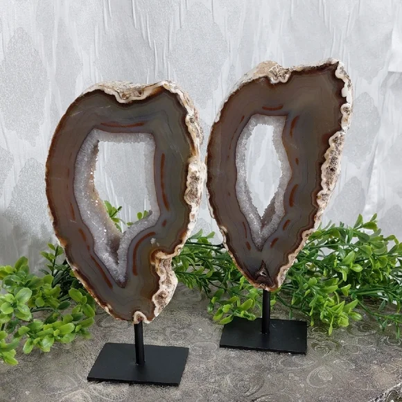 Natural Agate Geode Bookends - Picture 13 of 16
